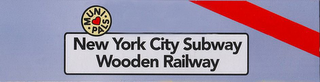 MUNI ·PALS· NEW YORK CITY SUBWAY WOODENRAILWAY logo