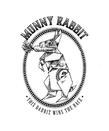 MUNNY RABBIT · THIS RABBIT WINS THE RACE · logo