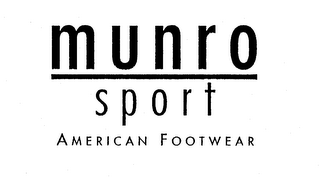 MUNRO SPORT AMERICAN FOOTWEAR logo