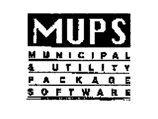MUPS MUNICIPAL & UTILITY PACKAGE SOFTWARE logo