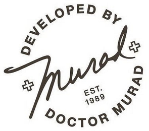 MURAD DEVELOPED BY DOCTOR MURAD EST. 1989 logo