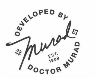 MURAD DEVELOPED BY DOCTOR MURAD EST. 1989 logo