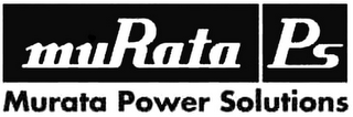 MURATA PS MURATA POWER SOLUTIONS logo