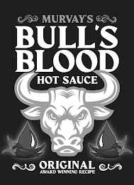MURVAY'S BULL'S BLOOD HOT SAUCE ORIGINAL AWARD WINNING RECIPE logo