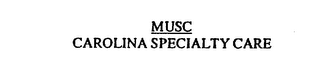 MUSC CAROLINA SPECIALTY CARE logo