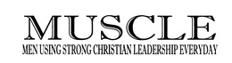 MUSCLE MEN USING STRONG CHRISTIAN LEADERSHIP EVERYDAY logo