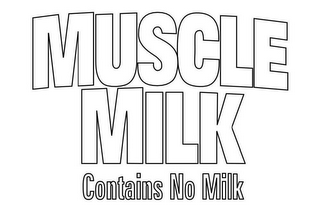 MUSCLE MILK CONTAINS NO MILK logo