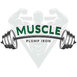 MUSCLE PLUMP IRON logo