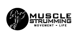 MUSCLE STRUMMING MOVEMENT = LIFE logo