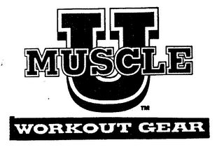MUSCLE U WORKOUT GEAR logo