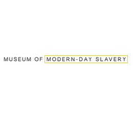 MUSEUM OF MODERN-DAY SLAVERY WITH A YELLOW BOX logo