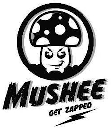 MUSHEE GET ZAPPED logo