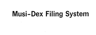 MUSI-DEX FILING SYSTEM logo