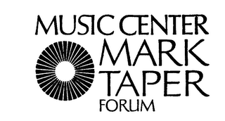 MUSIC CENTER MARK TAPER FORUM logo
