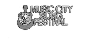 MUSIC CITY SONG FESTIVAL, MCSF logo