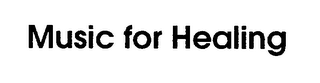 MUSIC FOR HEALING logo