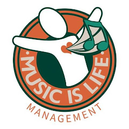 MUSIC IS LIFE MANAGEMENT logo