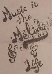 MUSIC IS THE MELODY OF LIFE logo