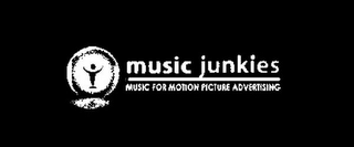 MUSIC JUNKIES MUSIC FOR MOTION PICTURE ADVERTISING logo