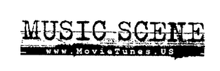 MUSIC SCENE WWW.MOVIETUNES.US logo