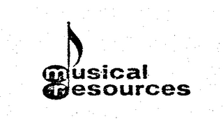 MUSICAL RESOURCES logo