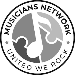 MUSICIAN'S NETWORK UNITED WE ROCK logo