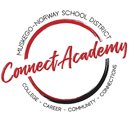 MUSKEGO-NORWAY SCHOOL DISTRICT CONNECT ACADEMY COLLEGE - CAREER - COMMUNITY - CONNECTIONS logo