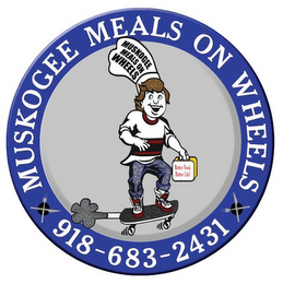 MUSKOGEE MEALS ON WHEELS 918-683-2431 BETTER FOOD, BETTER LIFE! MUSKOGEE MEALS ON WHEELS logo