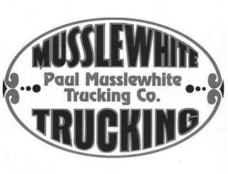 MUSSLEWHITE PAUL MUSSLEWHITE TRUCKING CO. TRUCKING logo