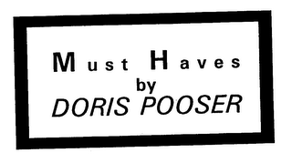 MUST HAVES BY DORIS POOSER logo