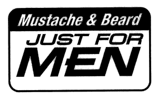 MUSTACHE & BEARD JUST FOR MEN logo