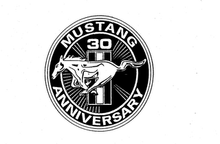 MUSTANG 30 ANNIVERSARY logo
