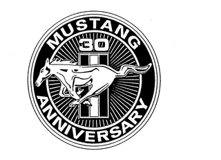 MUSTANG ANNIVERSARY 30 logo