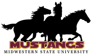 MUSTANGS MIDWESTERN STATE UNIVERSITY logo