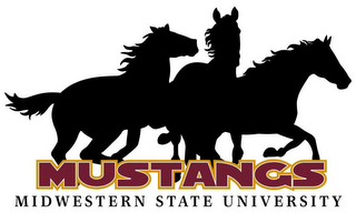 MUSTANGS MIDWESTERN STATE UNIVERSITY logo