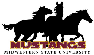 MUSTANGS MIDWESTERN STATE UNIVERSITY logo