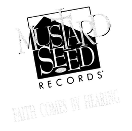 MUSTARD SEED RECORD'S FAITH COMES BY HEARING logo