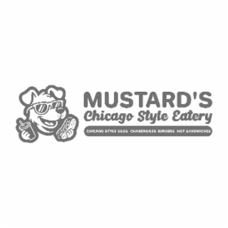 MUSTARD'S CHICAGO STYLE EATERY CHICAGO STYLE DOGS CHARBROILED BURGERS HOT SANDWICHES logo