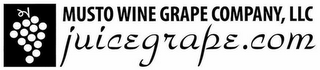 MUSTO WINE GRAPE COMPANY, LLC JUICEGRAPE.COM logo