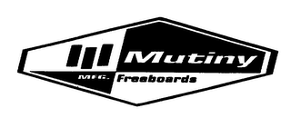 MUTINY MFG. FREEBOARDS logo
