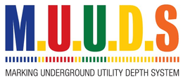M.U.U.D.S MARKING UNDERGROUND UTILITY DEPTH SYSTEM logo