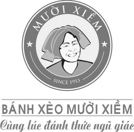 MU'Ò'I XIÊM SINCE 1953 BÁNH XÈO MU'Ò'I XIÊM CÙNG LÚC DÁNH THÚ'C NGU GIÁC logo