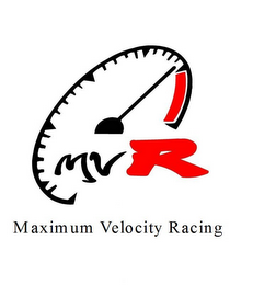 MV R MAXIMUM VELOCITY RACING logo