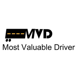MVD MOST VALUABLE DRIVER logo