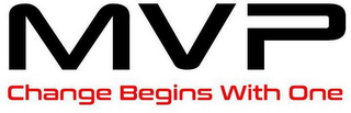 MVP CHANGE BEGINS WITH ONE logo