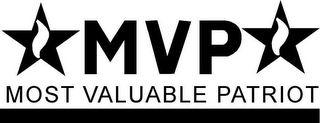 MVP MOST VALUABLE PATRIOT logo