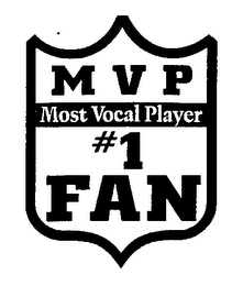 MVP MOST VOCAL PLAYER #1 FAN logo