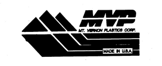 MVP MT. VERNON PLASTICS CORP. MADE IN U.S.A. logo