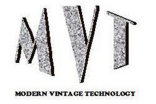 MVT MODERN VINTAGE TECHNOLOGY logo