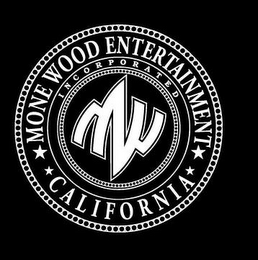 MW INCORPORATED MONE WOOD ENTERTAINMENT CALIFORNIA logo